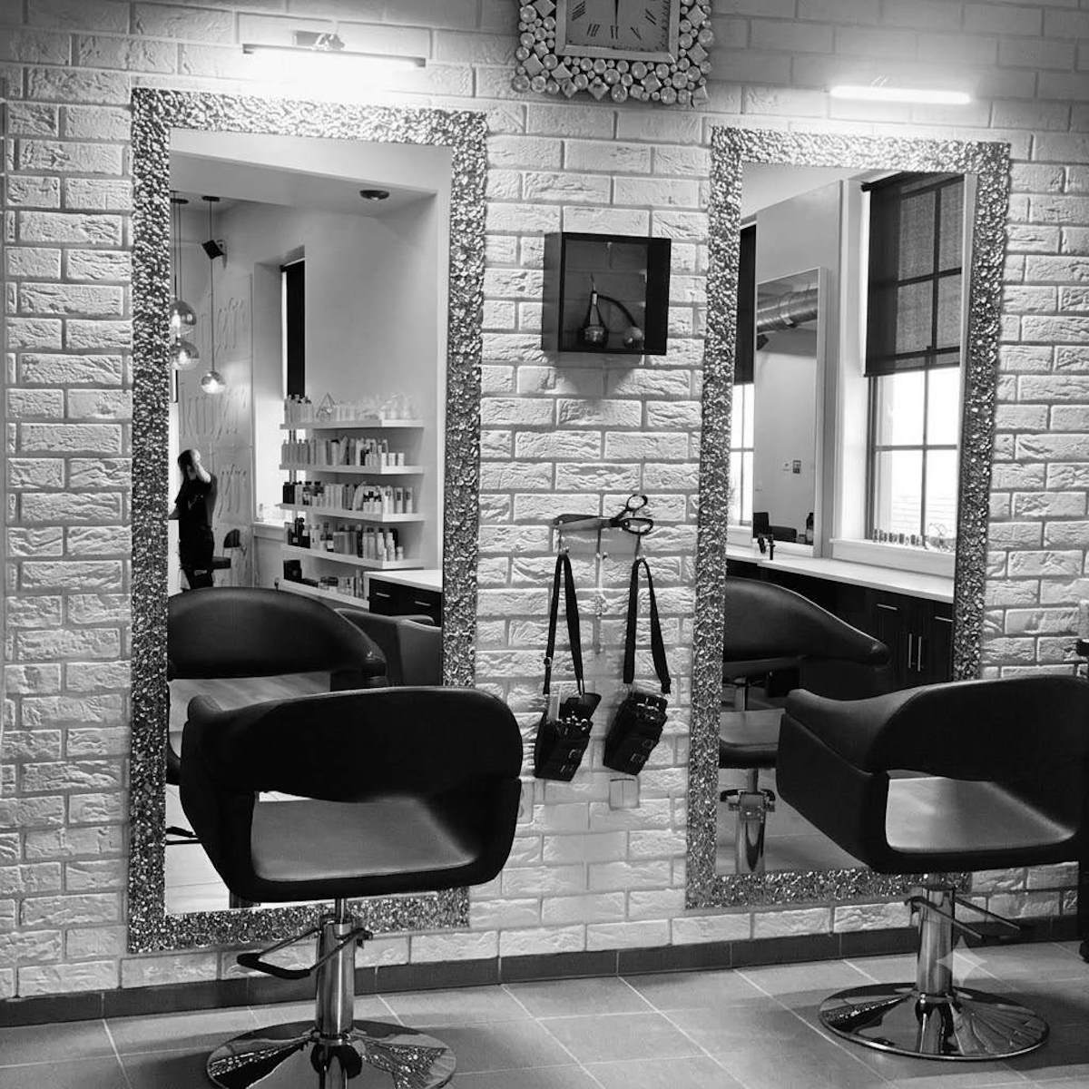 Inside the salon